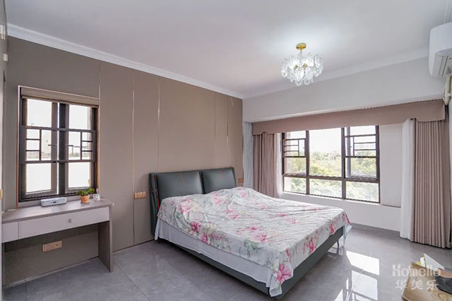 136㎡簡約四居，質感拉滿橫廳布局，肉眼可見的舒適恬靜樂居